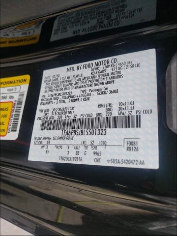 2020 FORD MUSTANG SH 1FA6P8SJ8L5501323