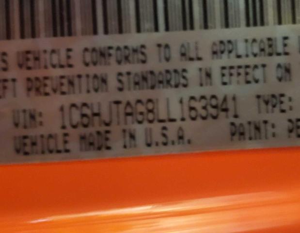 2020 JEEP GLADIATOR 1C6HJTAG8LL163941