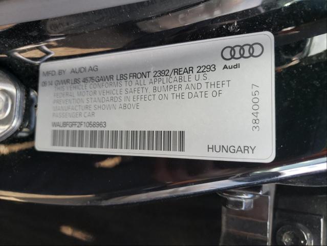2015 AUDI S3 PREMIUM WAUBFGFF2F1058963