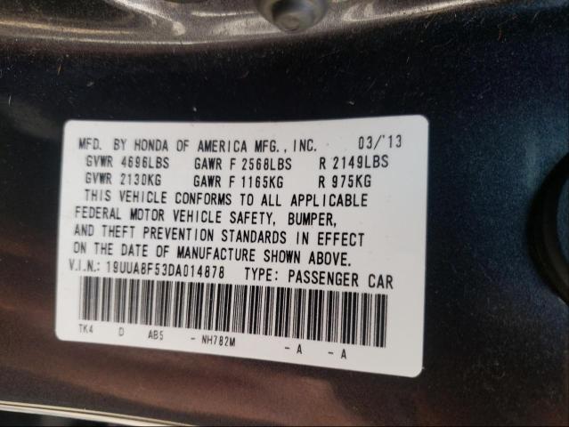 2013 ACURA TL TECH 19UUA8F53DA014878
