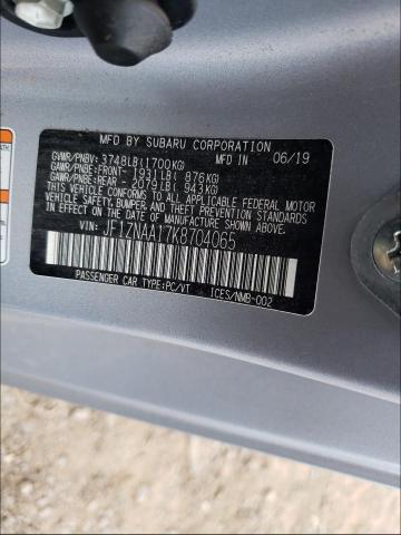 2019 TOYOTA 86 JF1ZNAA17K8704065