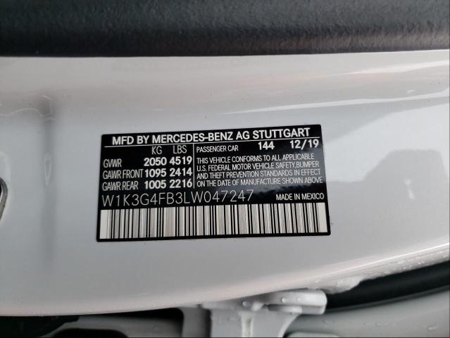 2020 MERCEDES-BENZ A 220 4MAT W1K3G4FB3LW047247