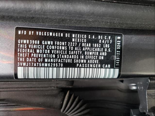 2017 VOLKSWAGEN BEETLE SE 3VWJ17AT5HM629570