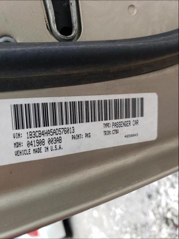 2010 DODGE CALIBER SX 1B3CB4HA5AD576013