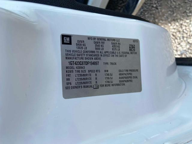 2013 GMC SIERRA K35 1GT423C87DF194897