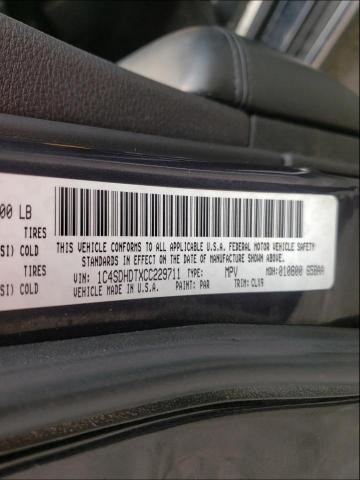 2012 DODGE DURANGO CR 1C4SDHDTXCC229711