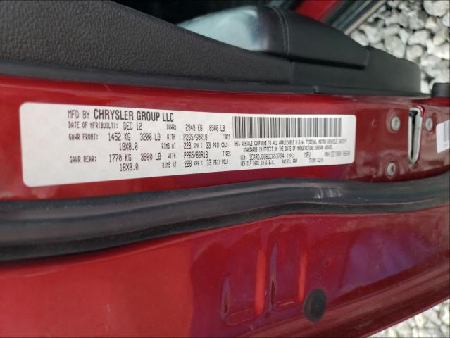 2013 DODGE DURANGO CR 1C4RDJDG6DC653784