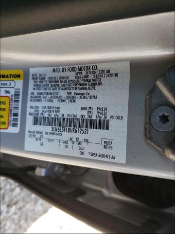 2017 LINCOLN MKZ RESERV 3LN6L5FC8HR612521