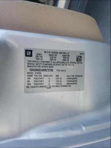 2010 GMC YUKON 1GKUKKE34AR272708
