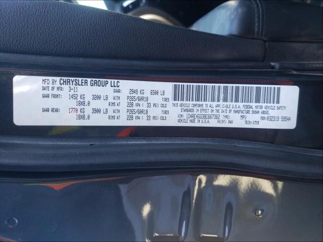 2011 DODGE DURANGO CR 1D4RE4GG3BC667362