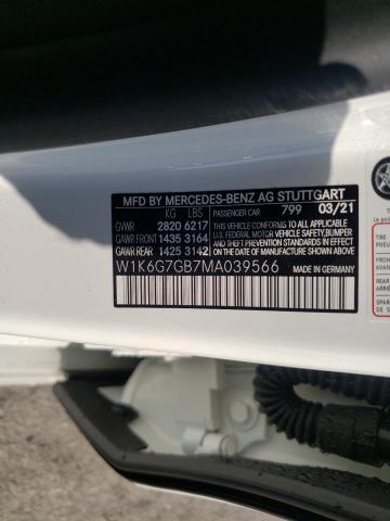 2021 MERCEDES-BENZ S 580 4MAT W1K6G7GB7MA039566