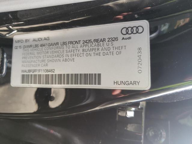2015 AUDI S3 PREMIUM WAUBFGFF1F1108462