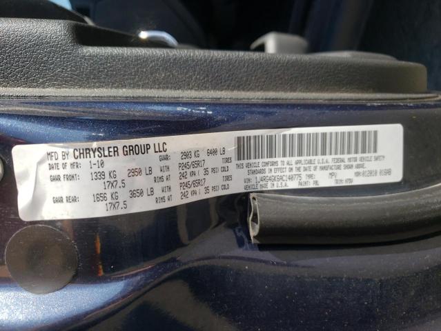 2010 JEEP COMMANDER 1J4RG4GK6AC140775