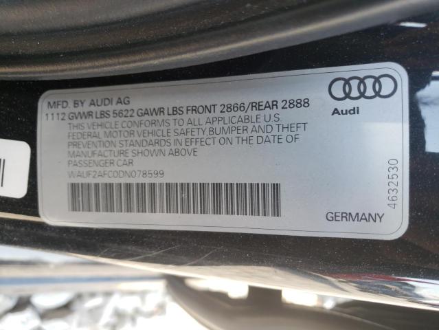 2013 AUDI S6 WAUF2AFC0DN078599