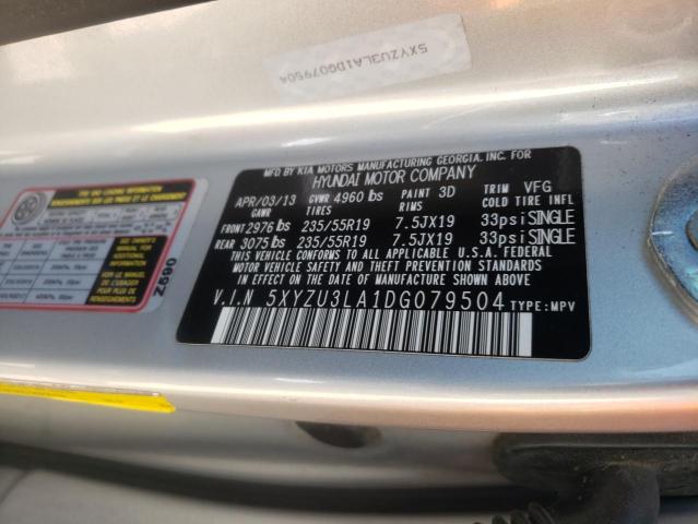 2013 HYUNDAI SANTA FE 5XYZU3LA1DG079504