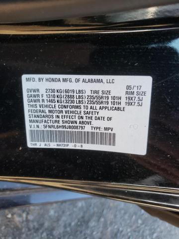 2018 HONDA ODYSSEY EL 5FNRL6H99JB008797