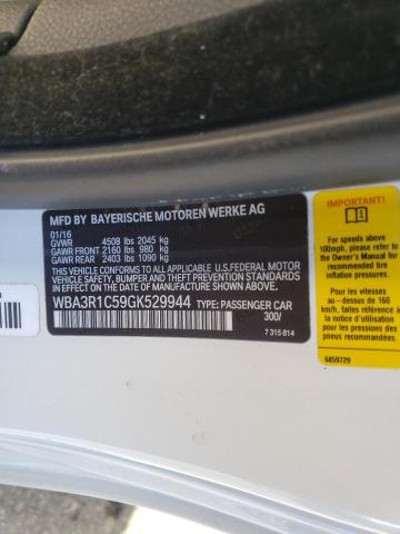 2016 BMW 435 I WBA3R1C59GK529944