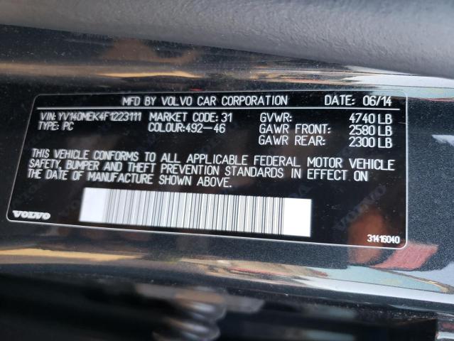 2015 VOLVO V60 PREMIE YV140MEK4F1223111