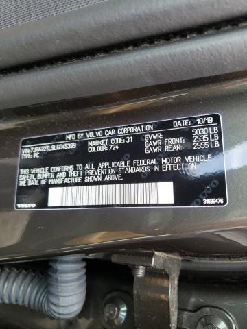 2020 VOLVO S60 T6 INS 7JRA22TL9LG045399