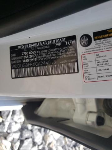 2016 MERCEDES-BENZ S550 4MATI WDDUG8FBXGA244513