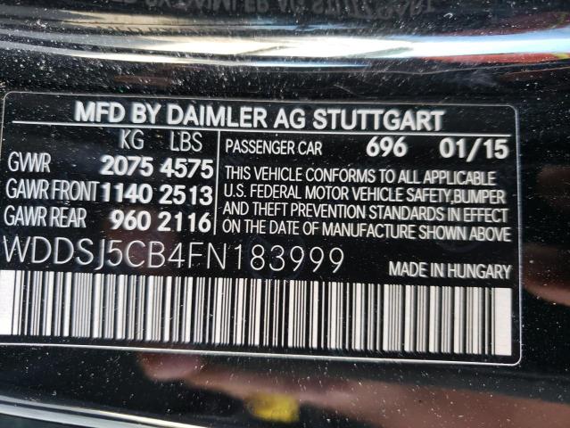 2015 MERCEDES-BENZ CLA 45 AMG WDDSJ5CB4FN183999