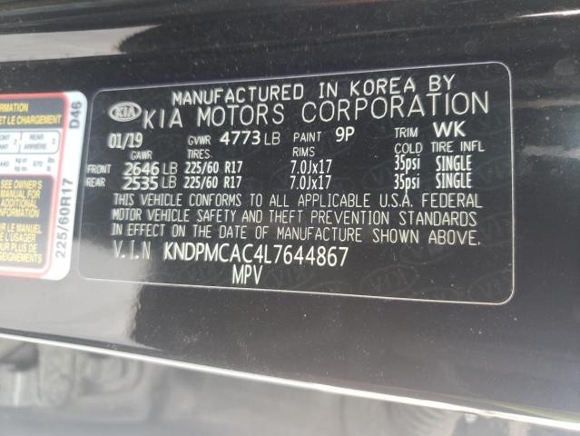 2020 KIA SPORTAGE L - KNDPMCAC4L7644867