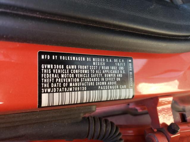 2018 VOLKSWAGEN BEETLE SE 3VWJD7AT9JM709130