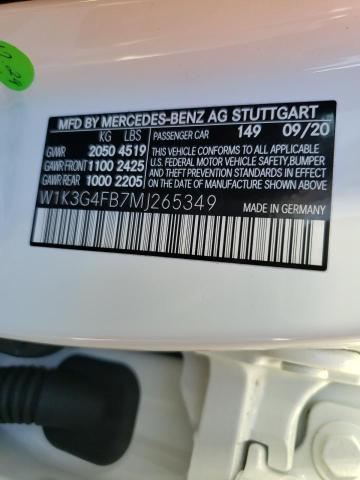2021 MERCEDES-BENZ A 220 4MAT W1K3G4FB7MJ265349