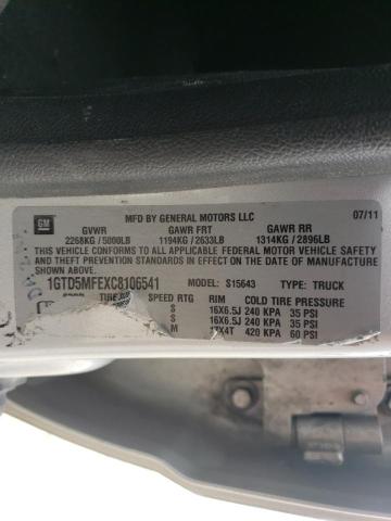 2012 GMC CANYON SLE 1GTD5MFEXC8106541