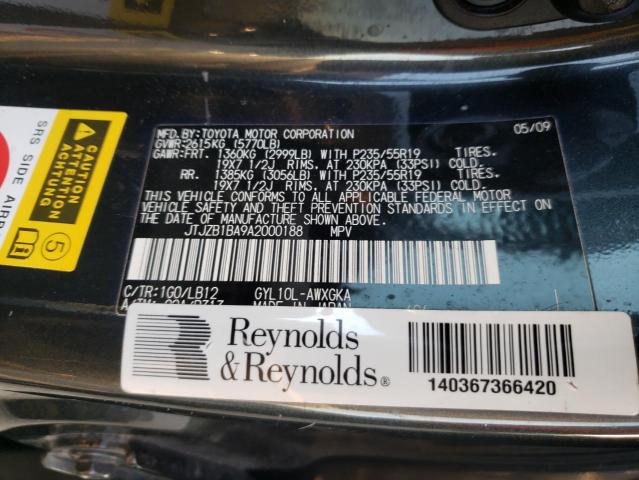 2010 LEXUS RX 450 JTJZB1BA9A2000188