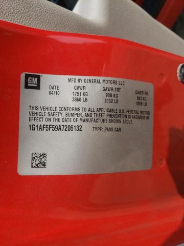 2010 CHEVROLET COBALT 2LT 1G1AF5F59A7206132