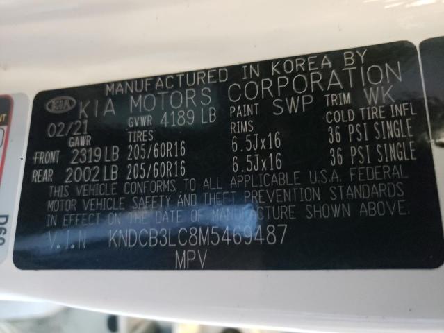 2021 KIA NIRO LX KNDCB3LC8M5469487