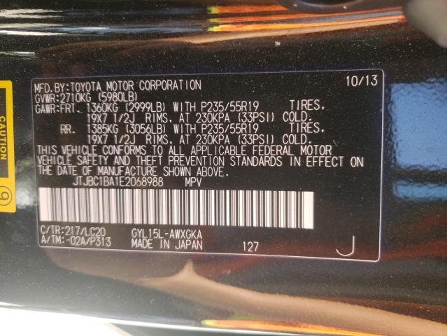 2014 LEXUS RX 450 JTJBC1BA1E2068988