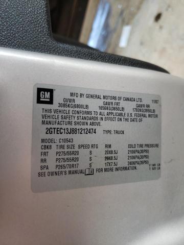 2GTEC13J881212474 Gmc Sierra C15 2008. Фото: 9