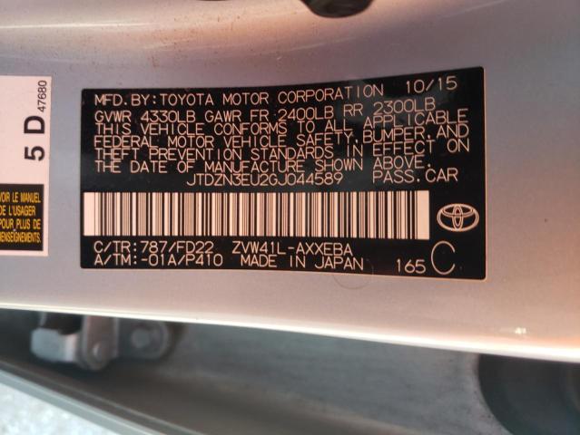 2016 TOYOTA PRIUS V JTDZN3EU2GJ044589