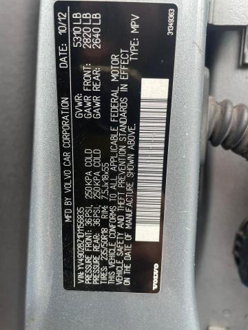 2013 VOLVO XC70 T6 YV4902BZ1D1156835