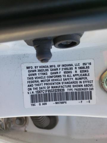 2016 HONDA CIVIC TOUR 19XFC1F95GE028939