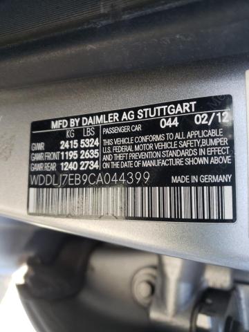 2012 MERCEDES-BENZ CLS 63 AMG WDDLJ7EB9CA044399