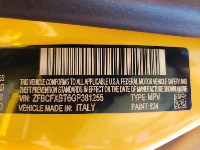 2016 FIAT 500X EASY ZFBCFXBT6GP381255