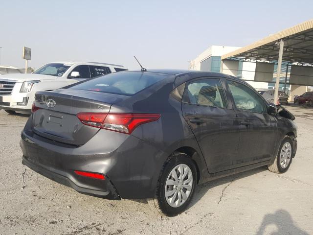 VIN: MALC741CXLM199271 Auction: COPART UAE Lot: 59779201 Location: DUBAI INDUSTRIAL CITY - DUBAI MALC741CXLM199271 HYUNDAI ACCENT 2020 GRAY Photo 4