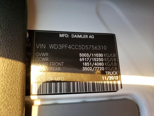 2013 MERCEDES-BENZ SPRINTER 3 WD3PF4CC5D5756310