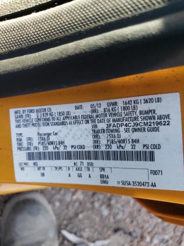 2012 FORD FIESTA SEL 3FADP4CJ9CM219622