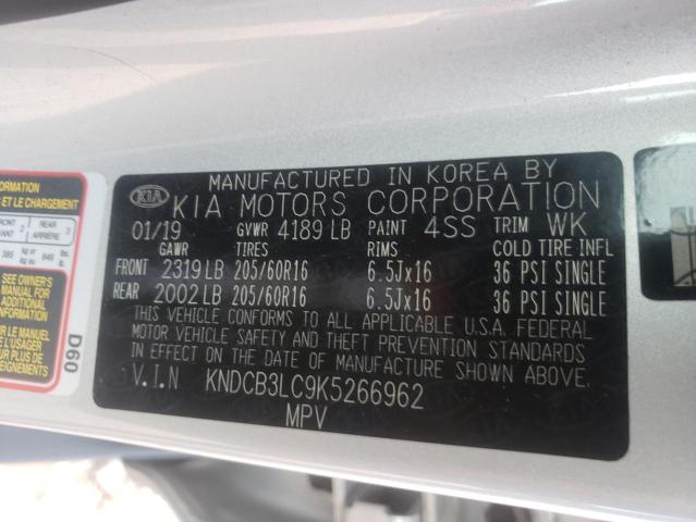 2019 KIA NIRO FE KNDCB3LC9K5266962