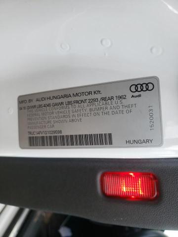 2016 AUDI TTS TRUC1AFV1G1029598