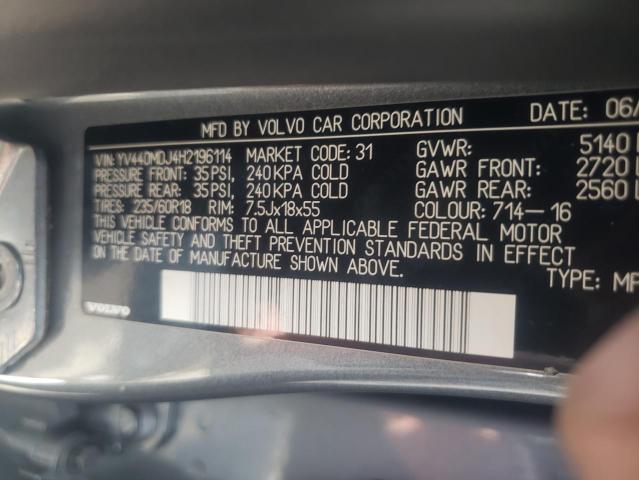 2017 VOLVO XC60 T5 YV440MDJ4H2196114