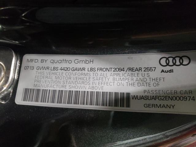 2014 AUDI R8 4.2 QUA WUASUAFG2EN000974