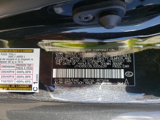 2020 LEXUS RC 350 JTHD85EC8L5005639