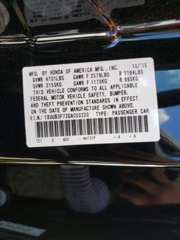 2016 ACURA TLX ADVANC 19UUB3F72GA000220