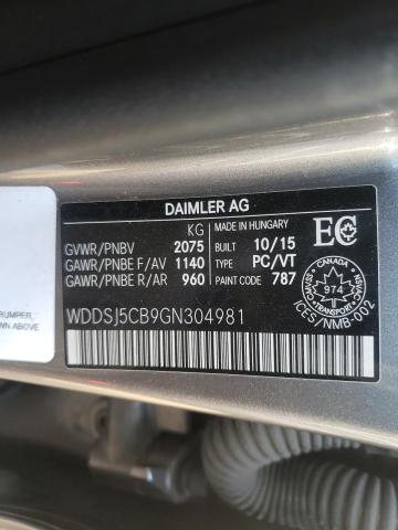 2016 MERCEDES-BENZ CLA 45 AMG WDDSJ5CB9GN304981