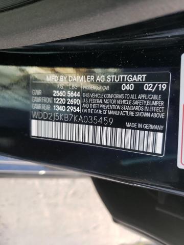 2019 MERCEDES-BENZ CLS 450 4M WDD2J5KB7KA035459